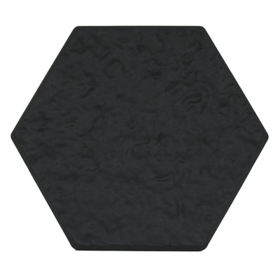 Paquet de 10 carrés de marche décoratifs en pierre 12 po x 12 po TierraVerde, noir