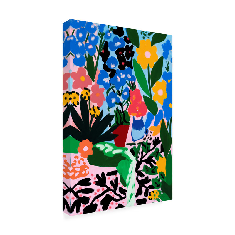 Art sur toile «Bolologic Flower Impressions No 2», H 19 po x l 12 po