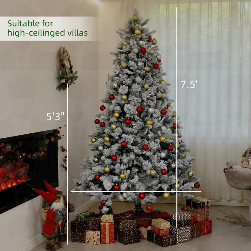 Flocked Artificial Christmas Tree