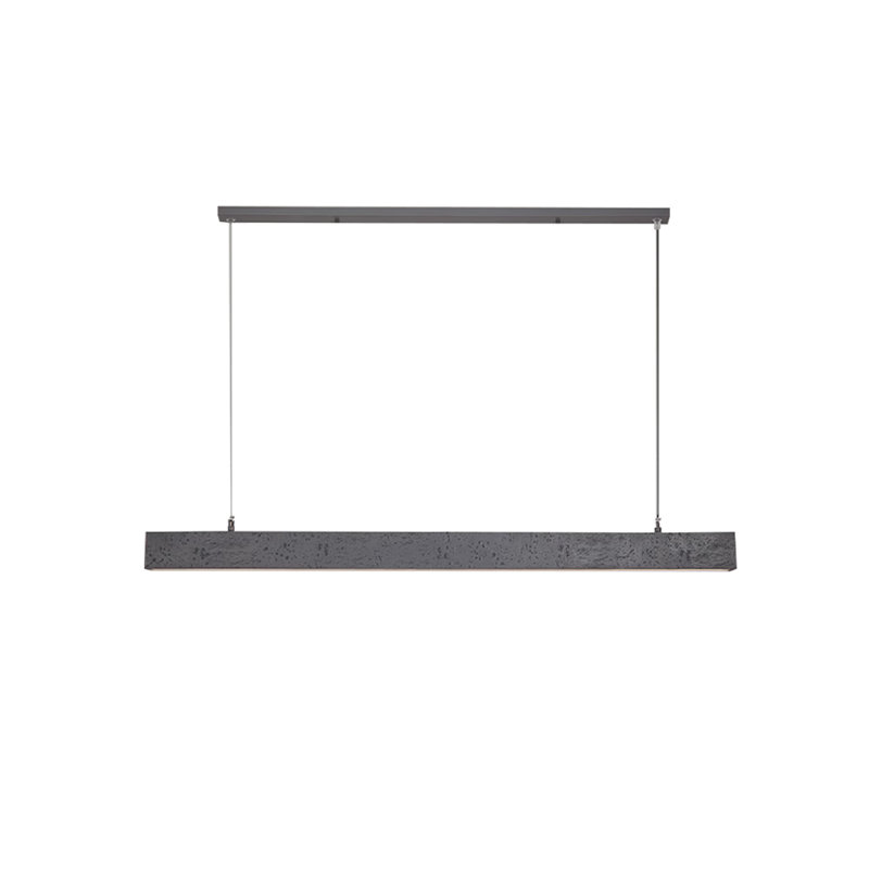 1-Light Shaded LED Linear Chandelier