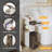 4-Tier Narrow Bathroom Storage Cabinet with Drawers Tissue Box Wheels for Kitchen