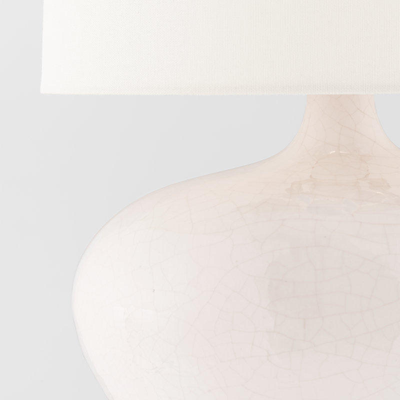 Olinda Table Lamp, Crackled Ivory