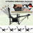 Camping Lounge Chair w/Detachable Footrest 4-position Backrest Carrying Bag
