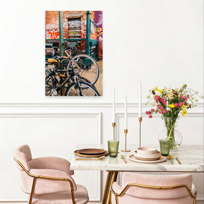 «Urban Subway Bikes», impression d'art urbain abstrait et coloré
