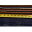 Tapis oriental rayé Gabbeh Kashkoli fabriqué à la main