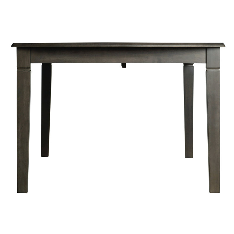 Table de salle à manger extensible en bois massif Bollitree, Gris