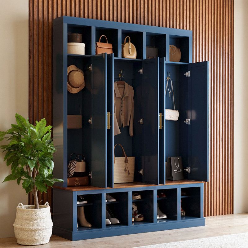 Armoire de rangement 59 po Farmhouse, Blue