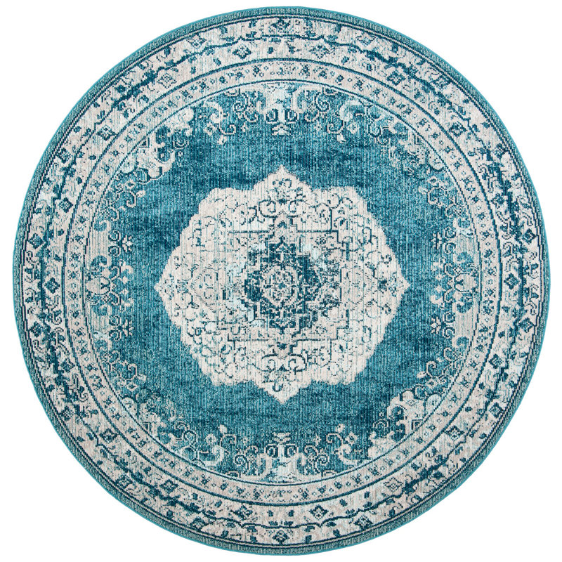Haneul Performance Oriental Rug, Round 7'