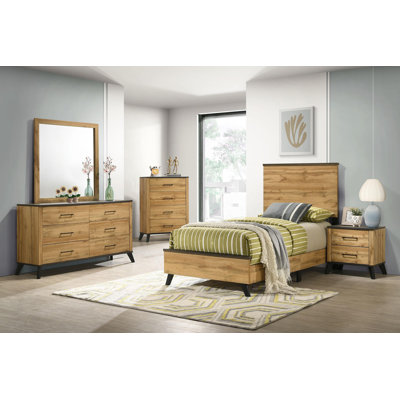 Falu 5-piece Twin Bedroom Set Natural Pine