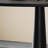 Retro solid wood round dining table black simple-107429575
