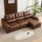 105” W Faux Leather Power Motion Sofa With Extending Seats, Convertible Table & Usb Charging-1760488030