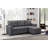Ashlyn 84" Dark Gray Reversible Sleeper Sectional Sofa With Storage Chaise-148346181
