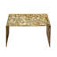 Square Gold Aluminium Coffee Table