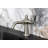 Kingston Brass Hallerbos Single-Handle 1-Hole Deck Mount Bathroom Faucet with Drain-101073250