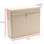 Elegance Wall Mounted Galvanised Steel Lockable Weatherproof Post Box - 36x31x10cm-64111943