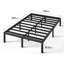 Barbieri Modern Metal Platform Bed Frame with Heavy Duty Steel Slat Support-1994905274