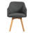 Fegan Swivel Linen Upholstered Back Side Chair-879140303-913849420