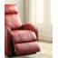 Fauteuil inclinable en polyuréthane rouge Ricardo avec lève-personne électrique-125540040