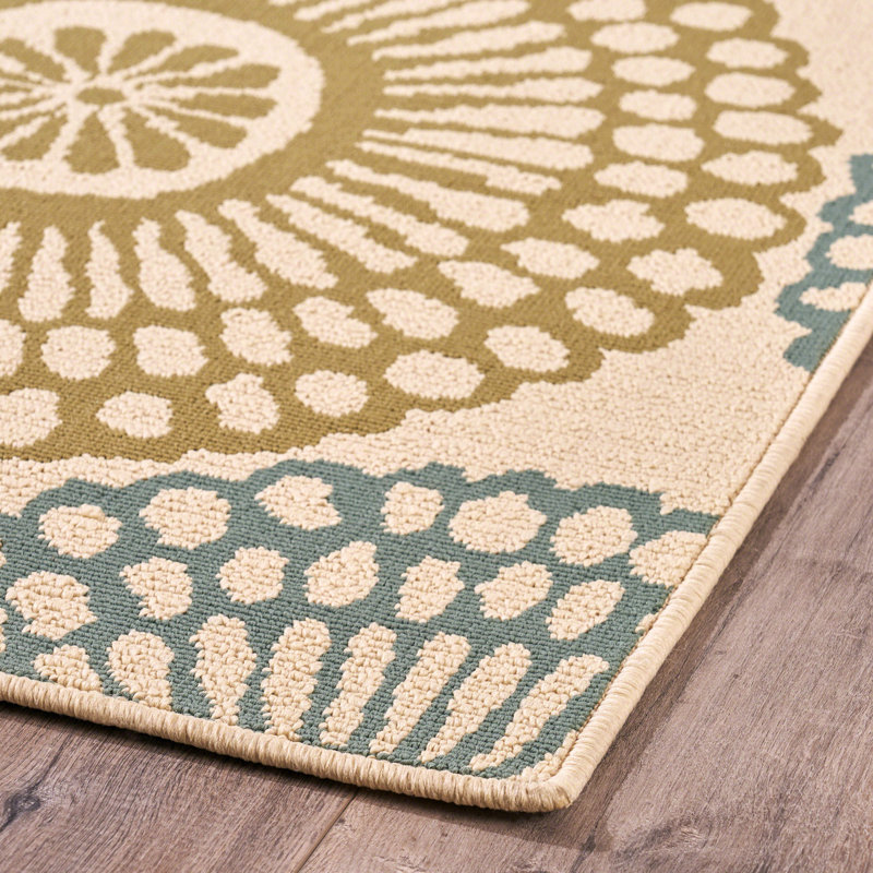 Montego 5' x 7' Multicolor Synthetic Rectangular Outdoor Rug