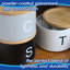 Harbour Housewares - 3 Piece Stacking Tea Coffee Sugar Canister Set-109248559