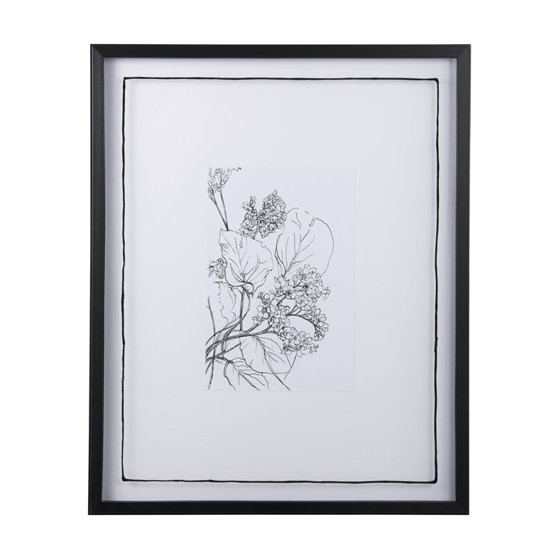 Spring Blooming VII Hand Embelished Textured Framed Art Print Matted under Glass