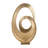 Haoyang Modern Gold Aluminum Abstract Sculpture - 20" Decorative Metal Accent for Home or Office