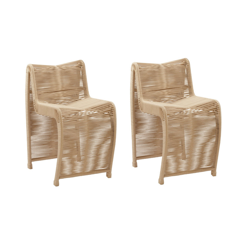 Dawone Upholstered Counter Stool with Metal Frame, Tan