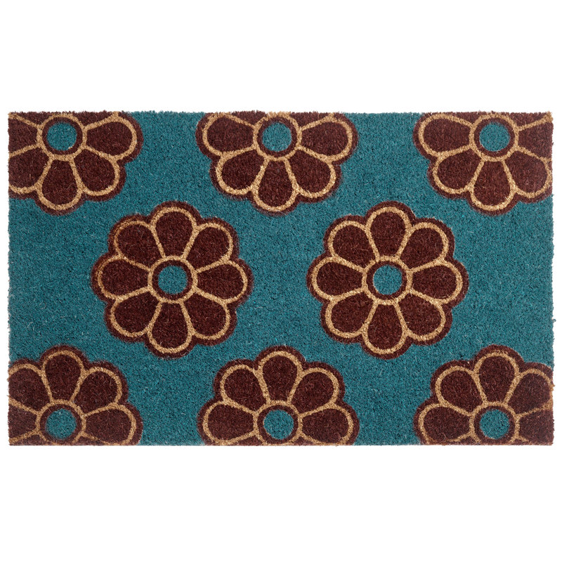 Non-Slip Floral Indoor Doormat, 45cm W x 75cm L
