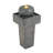 25.59"H Minimalist Concrete Column Fountain–LED-Lit Modern Outdoor Oasis, Sturdy Landscape Feature For Patio, Porch