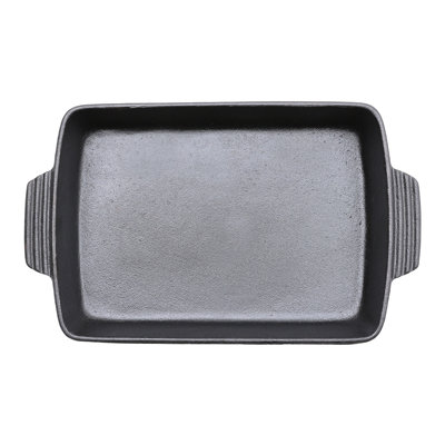 17 Stories Rasean Rectangle Cast Iron Stainless Steel 1 Piece Ramekin Baker Bakeware Set