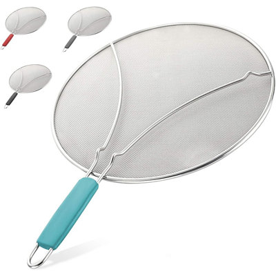 Zulay Kitchen Stainless Steel Splatter Screen Stops Almost 100% of Hot Oil Splash 13 Inch
