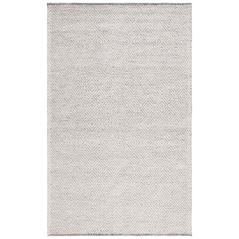 Zahid Hand Woven Geometric Rug, Rectangle 4' x 6'