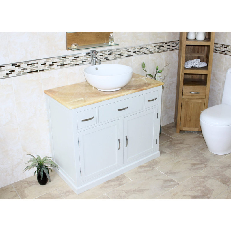 Robinett 1000mm Single Bathroom Vanity with Basin, Onyx, Grey