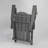 HDPE Folding Adirondack Chair With Dual Cup Holder - Composite Adirondack Chair With Wood Texture- ,Gray-147894384