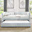 Lit de jour gris rembourré avec espace et confort-540701348-540701350
