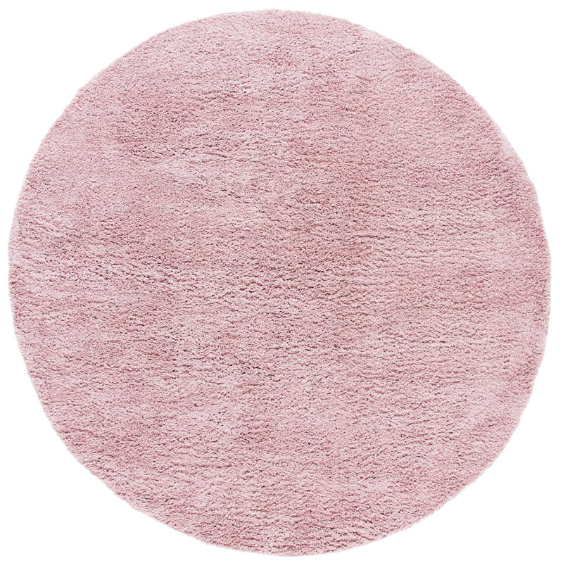 Laraby Shag 500 Performance Solid Color Rug, Round 6'7"