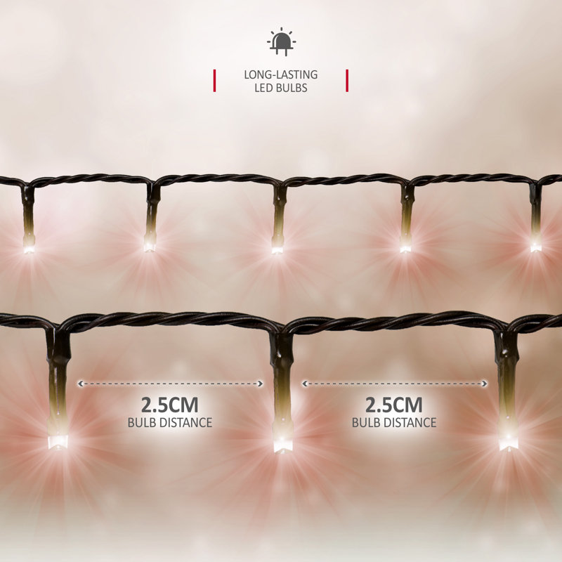 NETTA LED Christmas Tree Fairy String Lights - Plug In with Timer and Memory Functions, 1cm H x 1875cm W x 1cm D (750 LED)