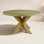 Round Teak Solid Wood Outdoor Dining Table ,