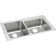 Lustertone 37" L x 22" W Double Basin Drop-in Kitchen Sink