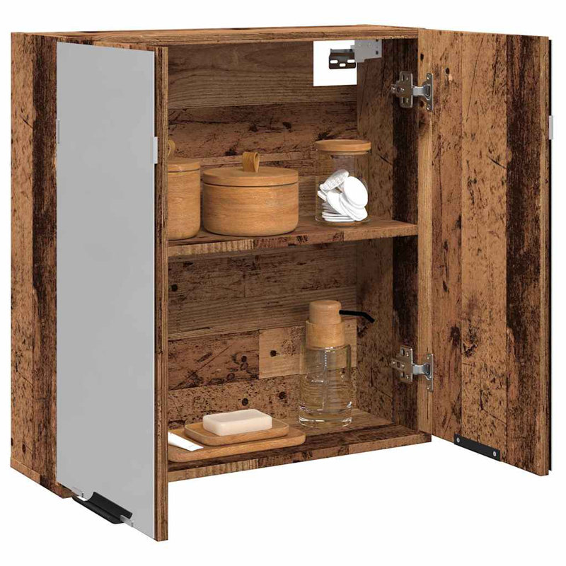 Jimbo Wall Bathroom Cabinet, Old Wood
