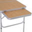 Tibbits 3ft Aluminium Picnic Table with Side Desktop, Adjustable Folding