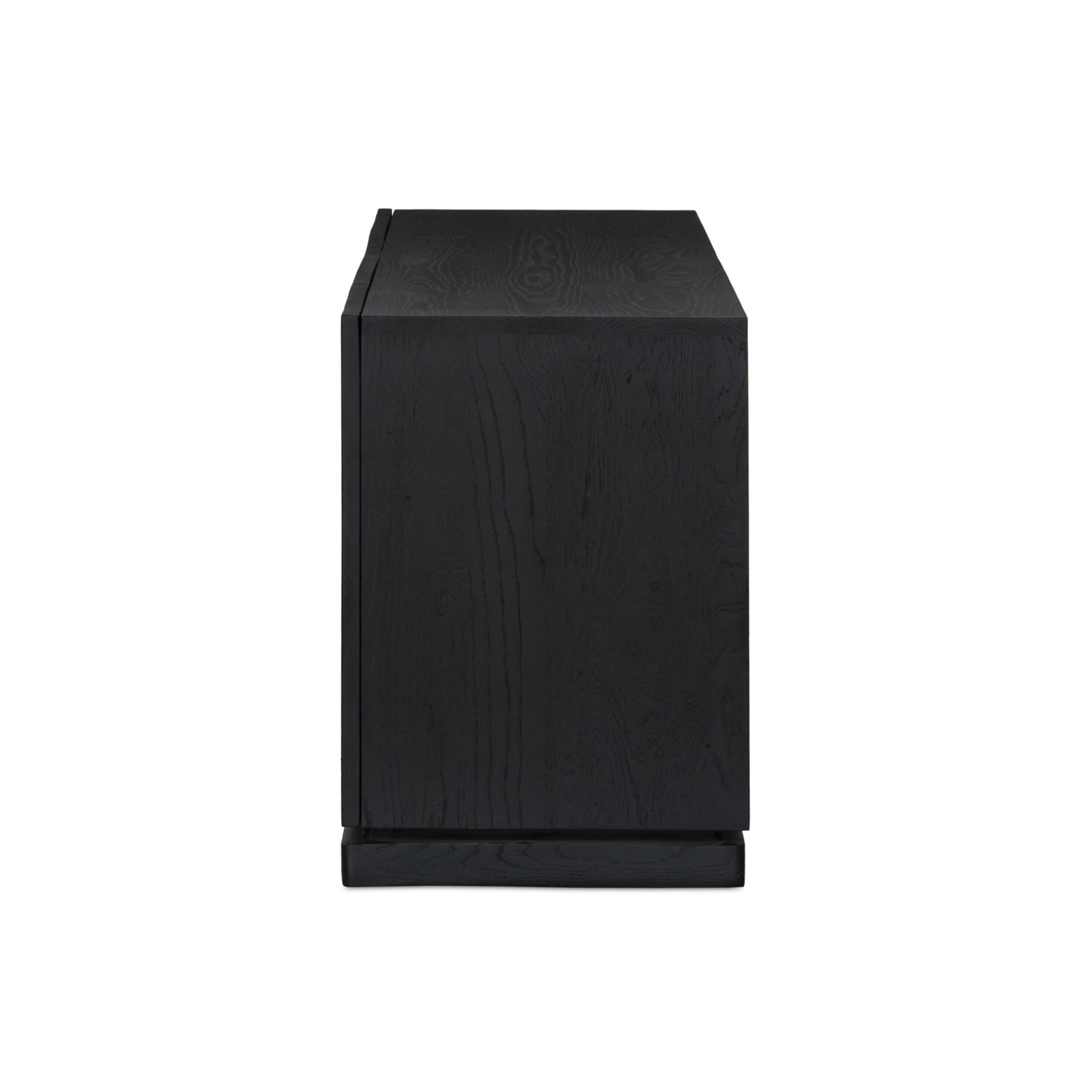 Cleve 72" Media Console, Black Oak