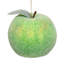 Frosted Green Apple Ornament, 3 Inches