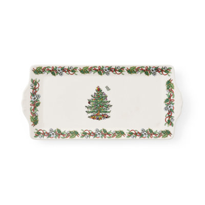 Christmas Wreath 12" Serving Tray