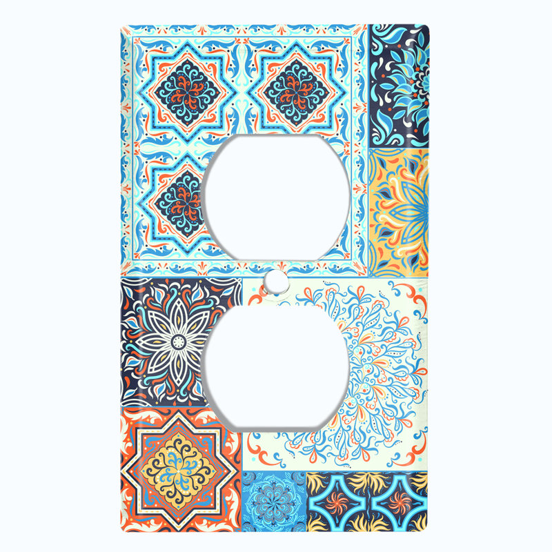 Patterned Duplex Outlet Standard Wall Plate