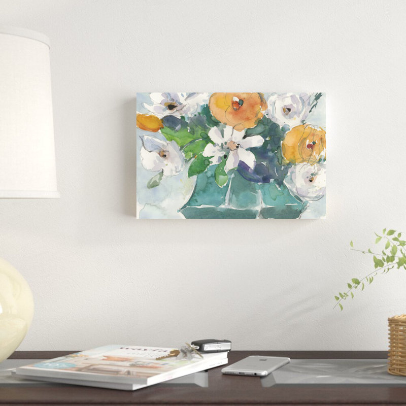«The Bouquet I» par Samuel Dixon - peinture sur toile tendue, H 8 po x l 12 po