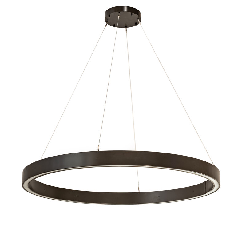 - Light Timeless Bronze LED Unique/Statement Pendant, 77" H x 59.75" W x 69.75" D