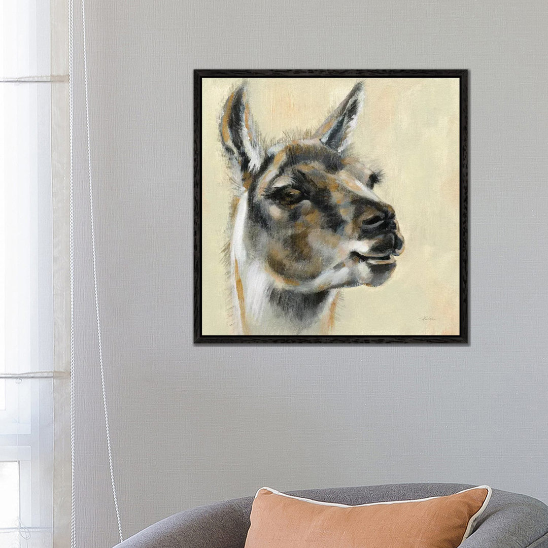 Llama Portrait by Silvia Vassileva - Gallery-Wrapped Canvas Giclée on Canvas