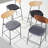 Ryker Upholstered Counter Stool with Metal Frame-1079169010