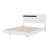 Modern High Gloss 3-Piece Bedroom Set Floating Bed Frame Platform Bed With LED Light & 2 Nightstands